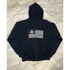 Vintage SB Skateboarding Black Commuter Zip Up Hoodie Size XL Not Nike JERZEES